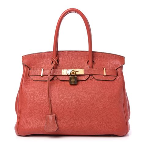 HERMES Togo Birkin 30 Sanguine 714151 